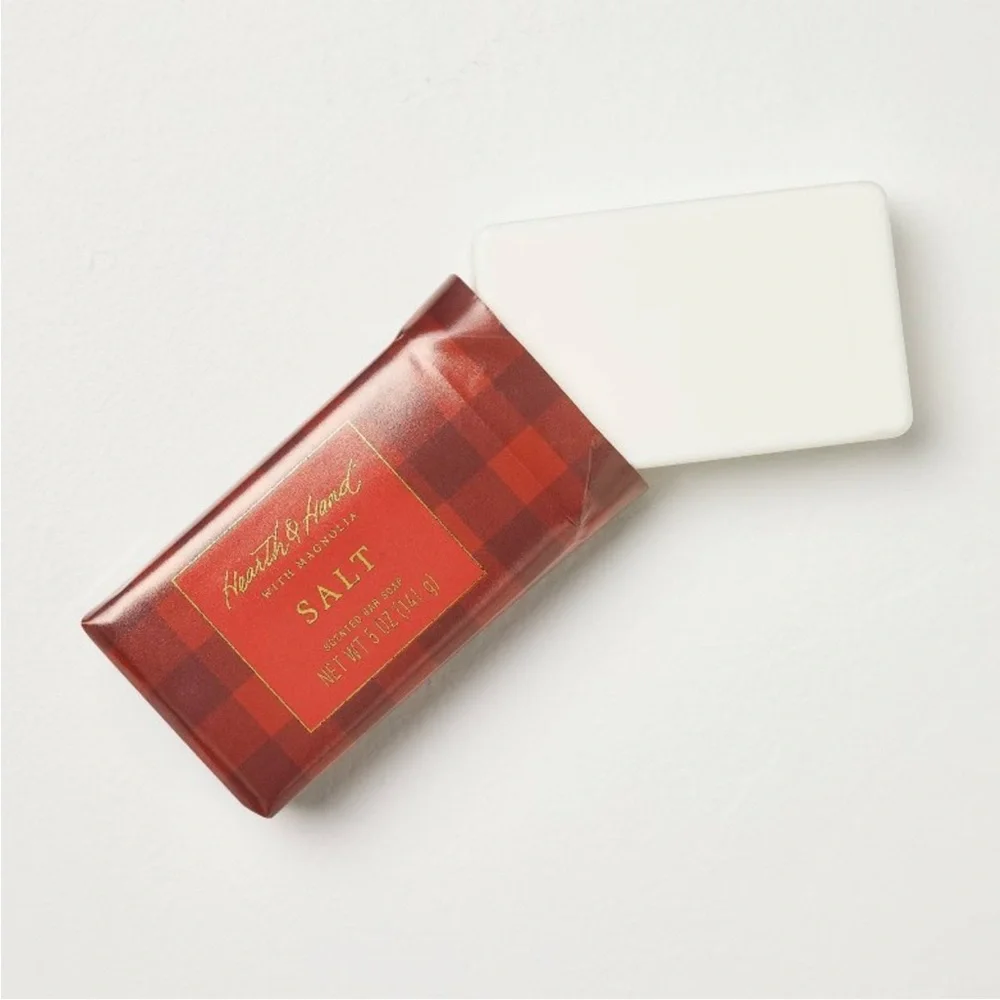 Salt Scented Bar Soap Red Gingham 5oz - Hearth & Hand™ with Magnolia